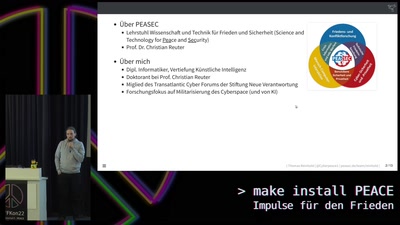 Keynote FIfFKon22 „make install peace – Impulse für den Frieden“
