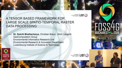 A Tensor Based Framework For Large Scale Spatio-Temporal Raster Data Processing