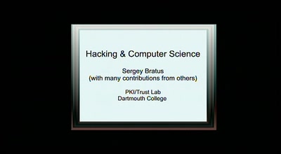 Hackers and Computer Science