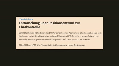 Chatkontrolle - Es ist noch nicht vorbei!