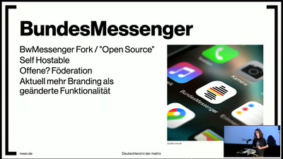 Deutschland in der matrix - Digitale Souveränität durch dezentrale Kommunikation